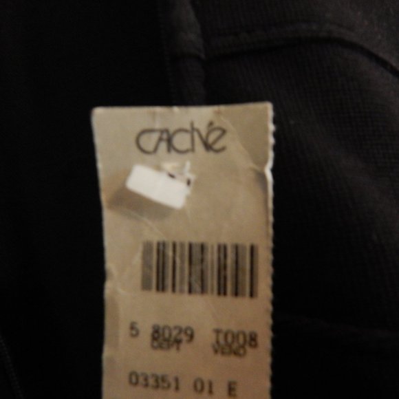 Vintage Cache Embellished Black Tulle Skirt Evening Dress - Picture 9 of 11